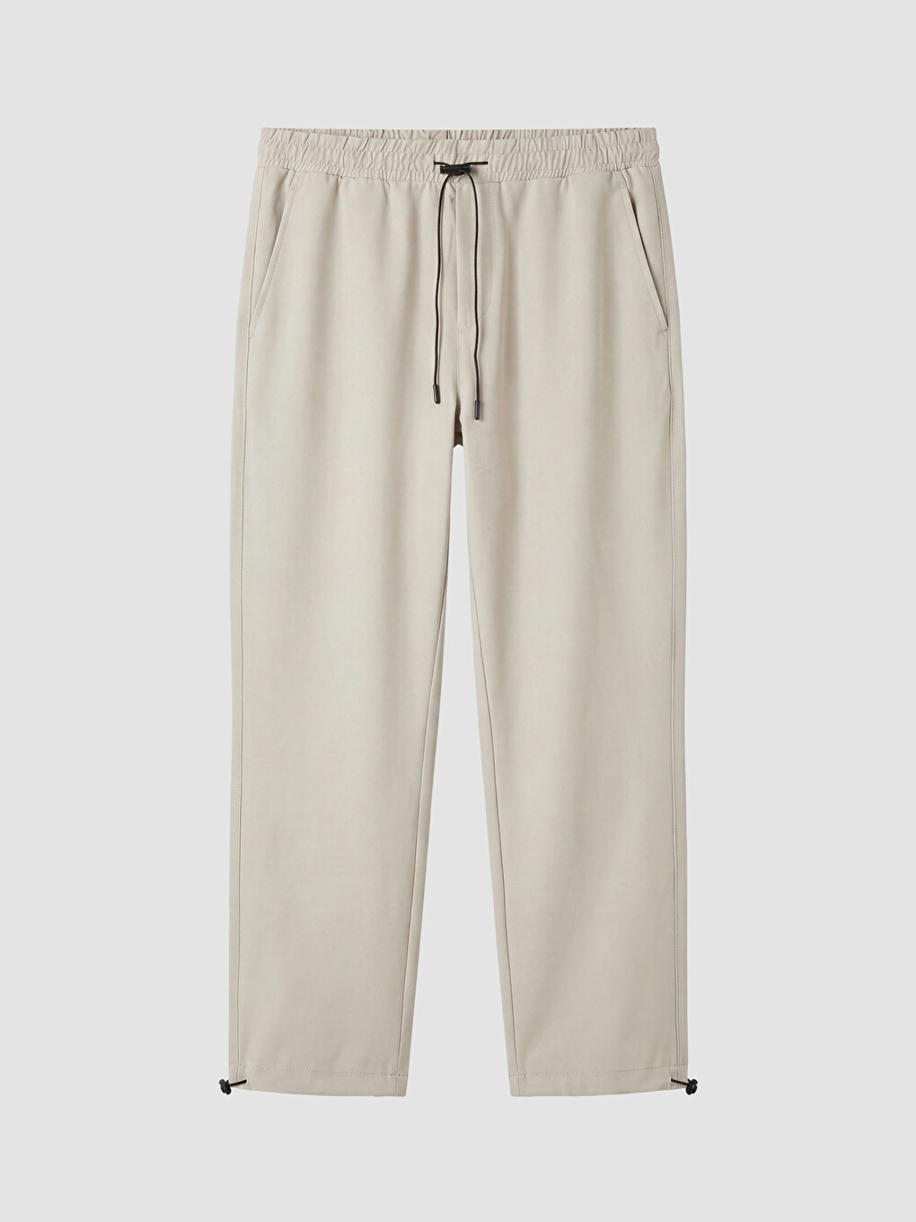 Bej Loose Fit Erkek Pantolon-3