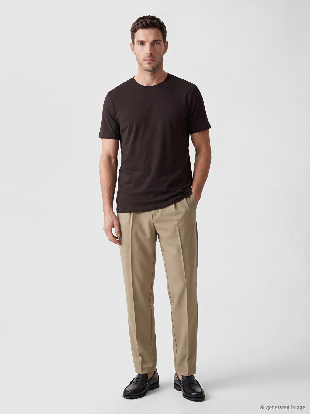 Regular Fit %100 Cotton Men's T-shirt-1
