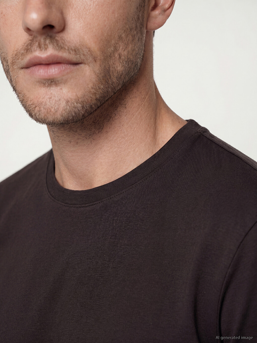 Regular Fit %100 Cotton Men's T-shirt-2
