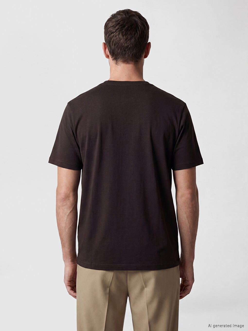 Regular Fit %100 Cotton Men's T-shirt-3
