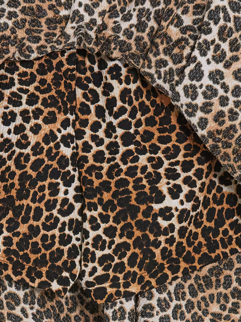 Siyah Leopar Desenli Katkat Mini Şortlu Etek-3