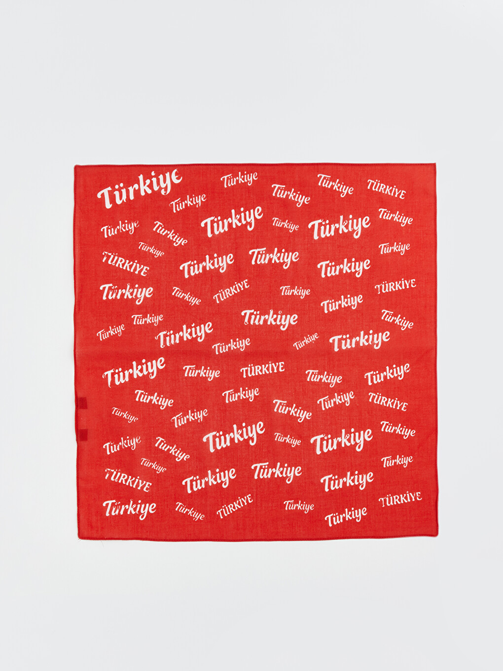 Kırmızı Türkiye Baskılı Erkek Bandana-1