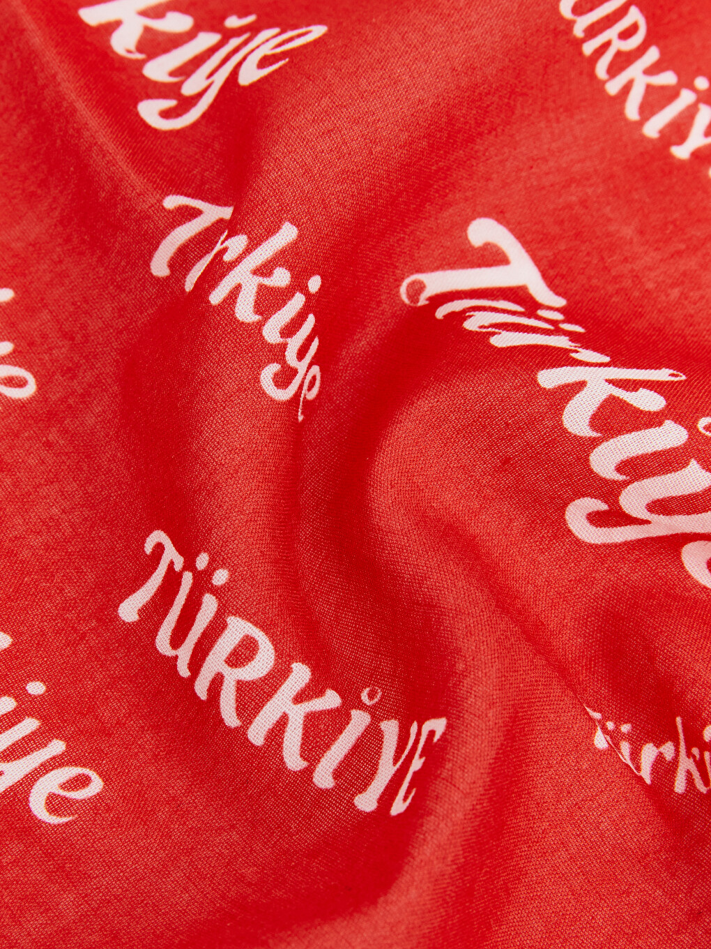 Kırmızı Türkiye Baskılı Erkek Bandana-2