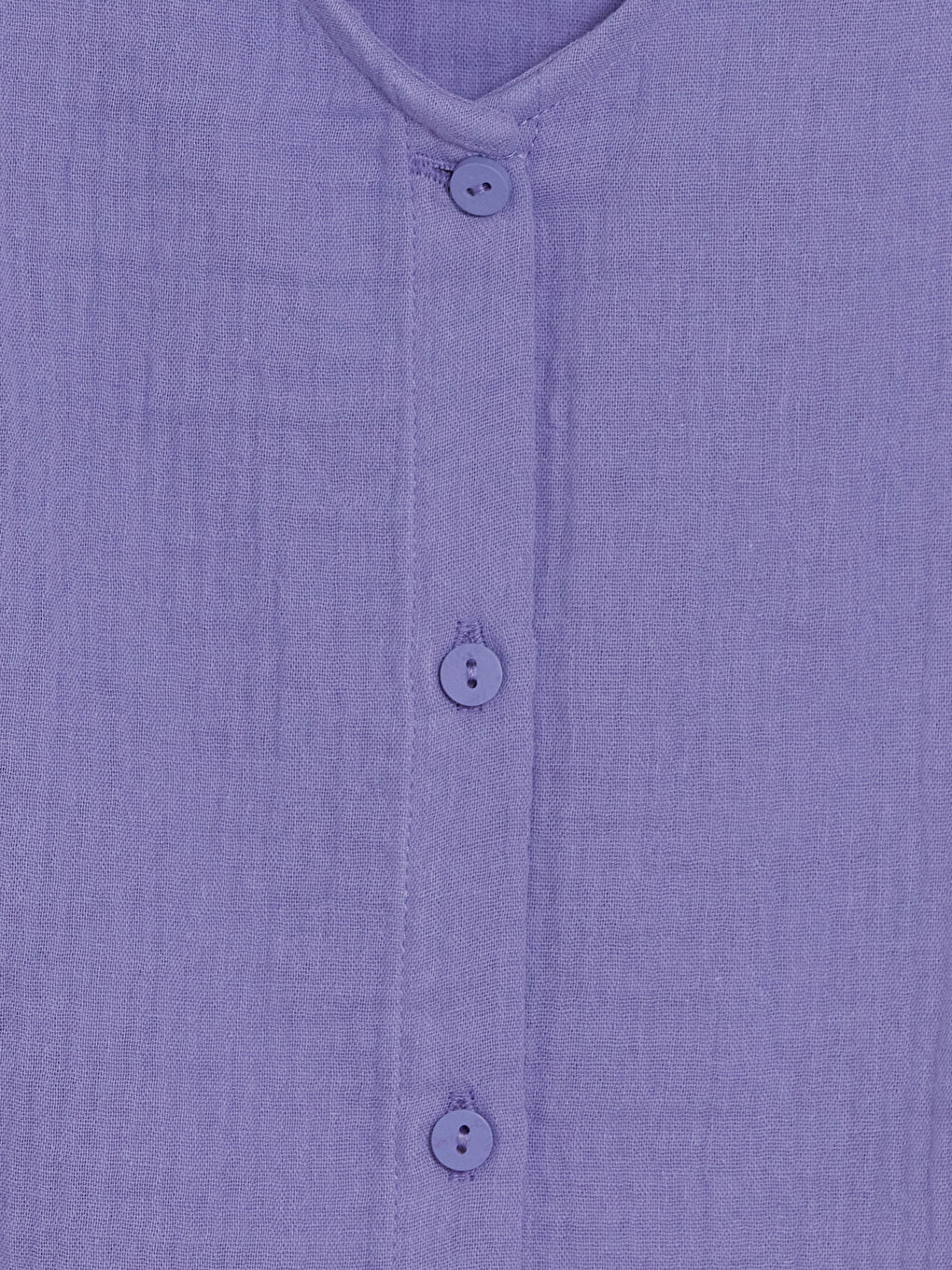 Lila V Yaka Fitilli Bluz-5