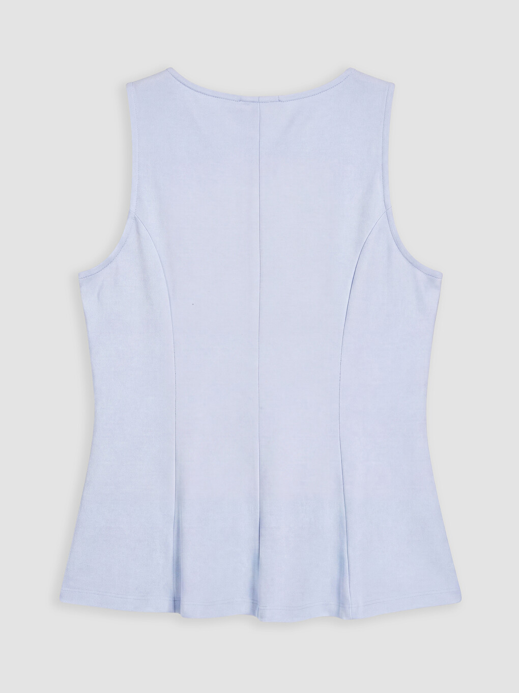 Mavi Büyük Beden Fırfırlı Peplum Bluz-2
