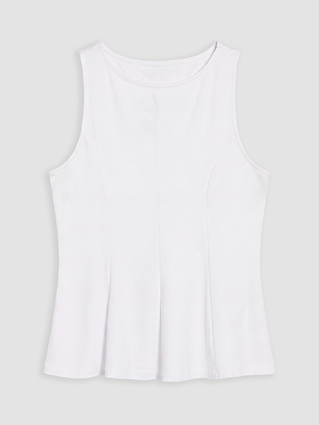 Beyaz Büyük Beden Fırfırlı Peplum Bluz