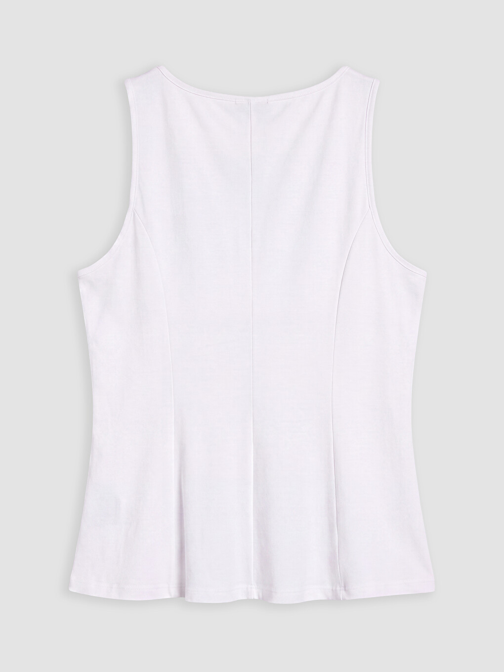 Beyaz Büyük Beden Fırfırlı Peplum Bluz-2
