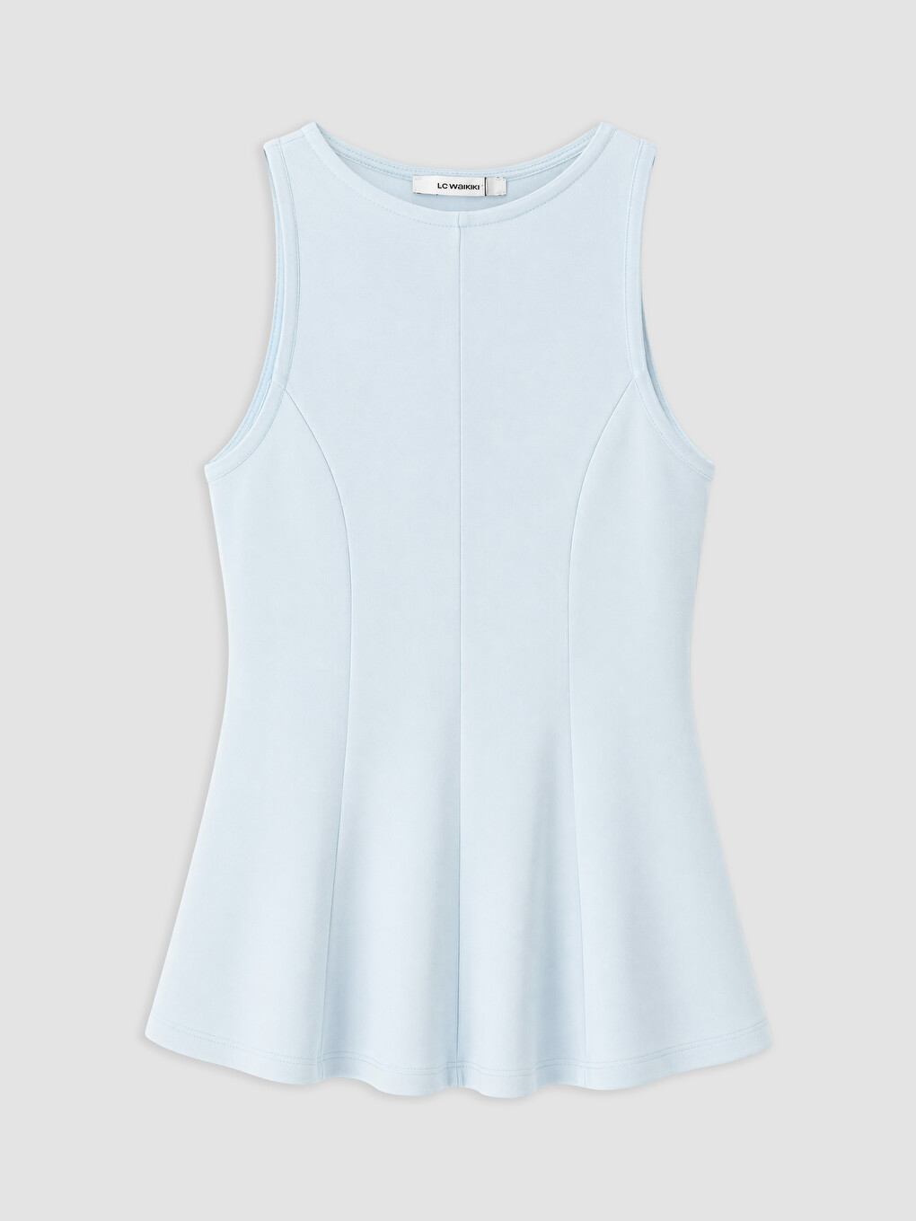 Mavi Bisiklet Yaka Peplum Bluz