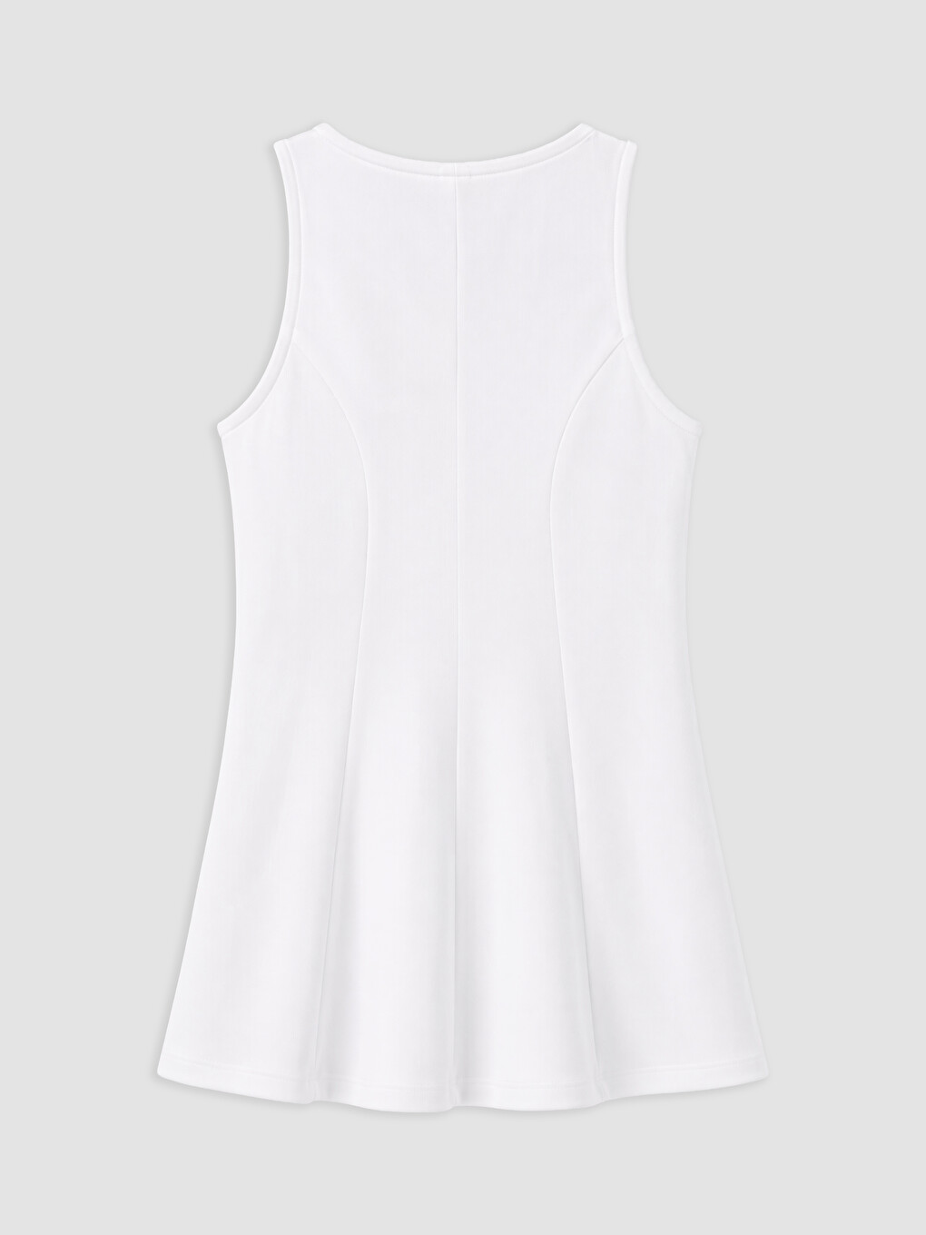 Beyaz Bisiklet Yaka Peplum Bluz-1