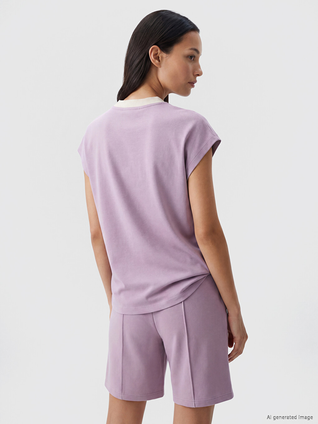 Polo Collar Women's T-shirt-2