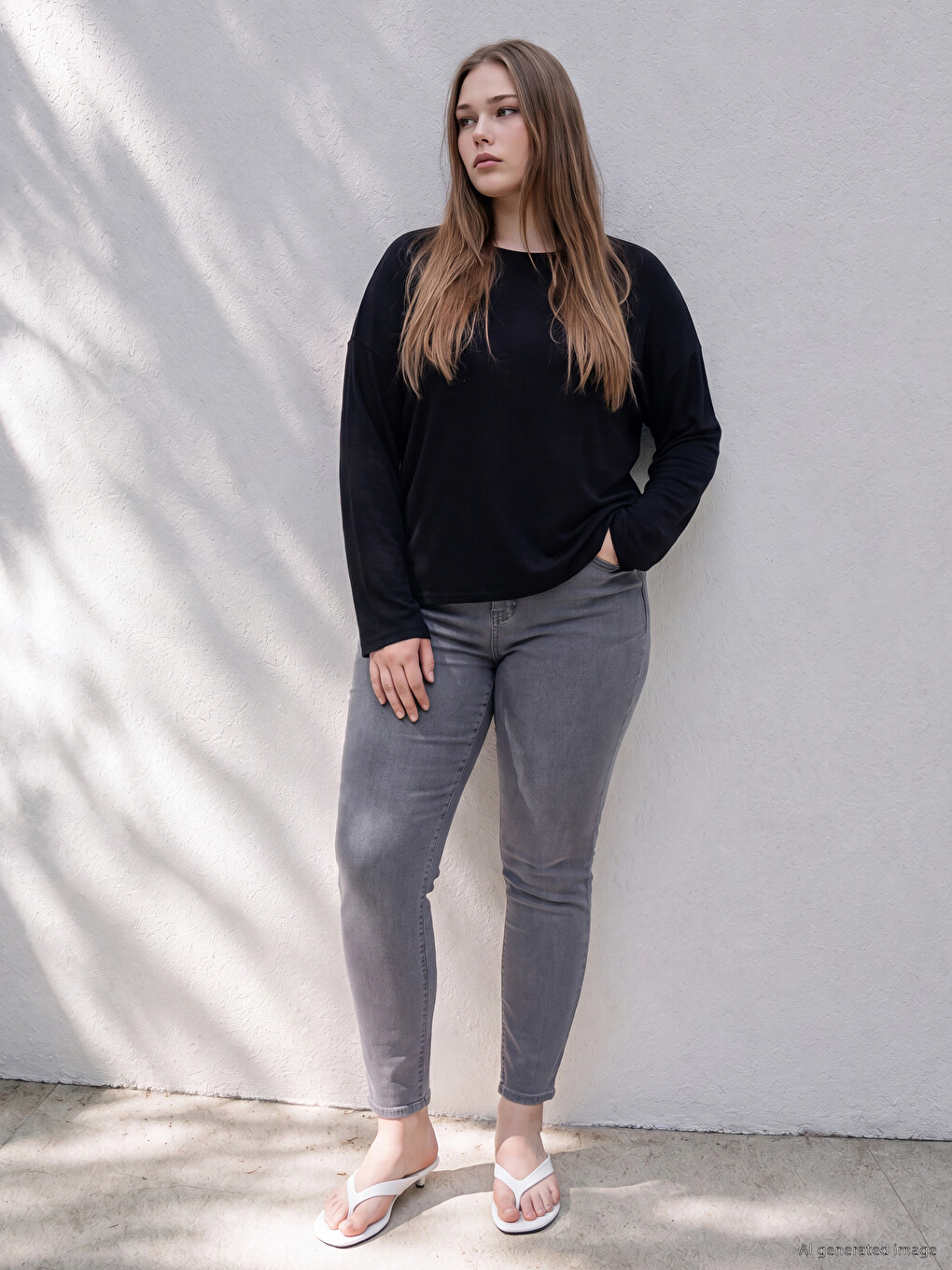 Plus Size Slim Mom Women's Jeans