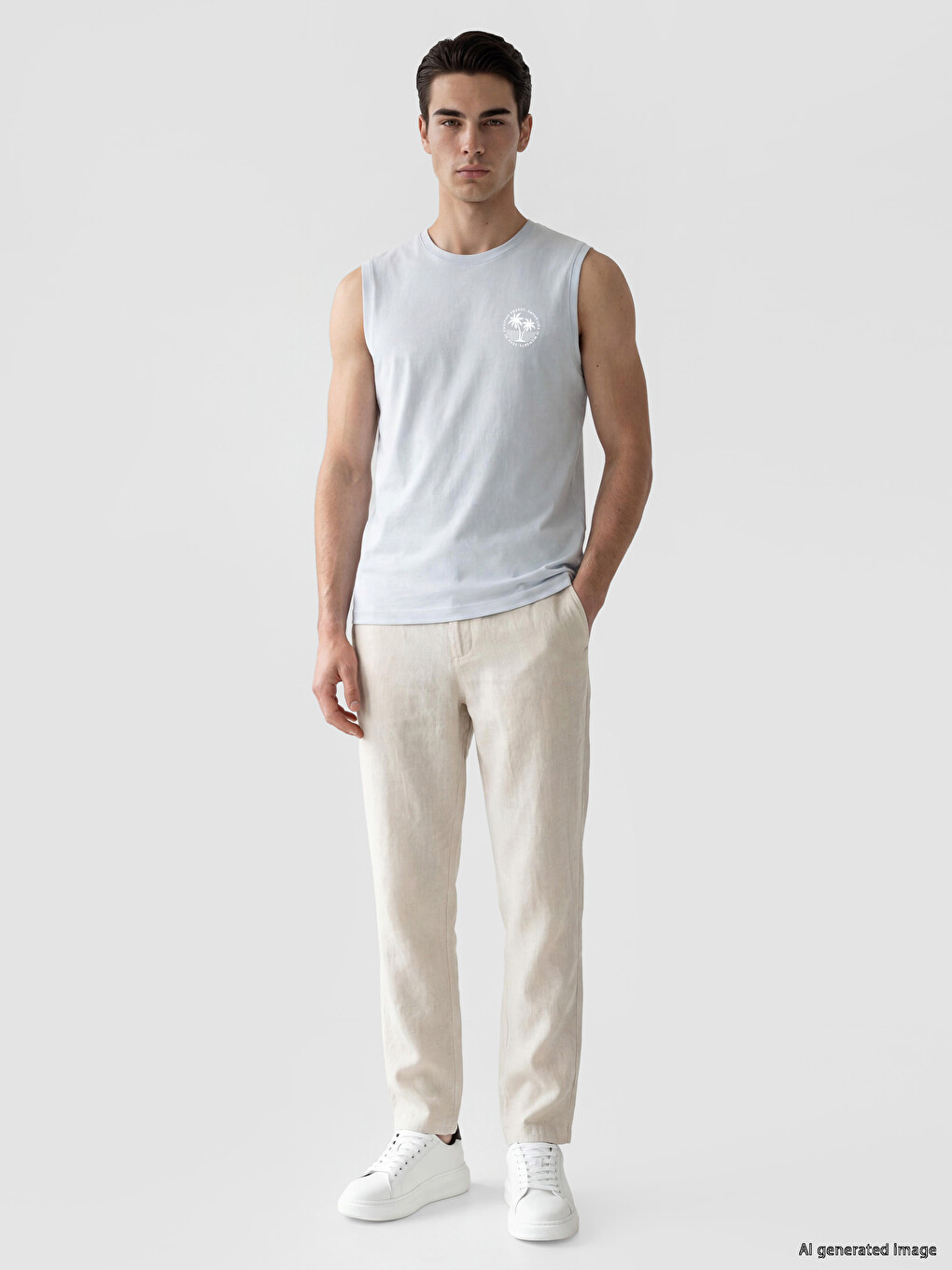Standard Fit Crew Neck Printed Men's T-shirt-1