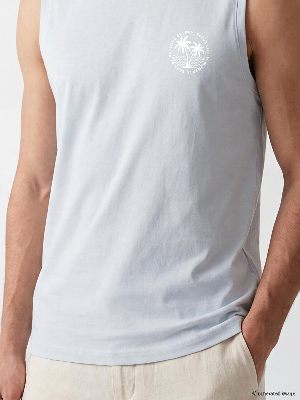 Standard Fit Crew Neck Printed Men's T-shirt-2