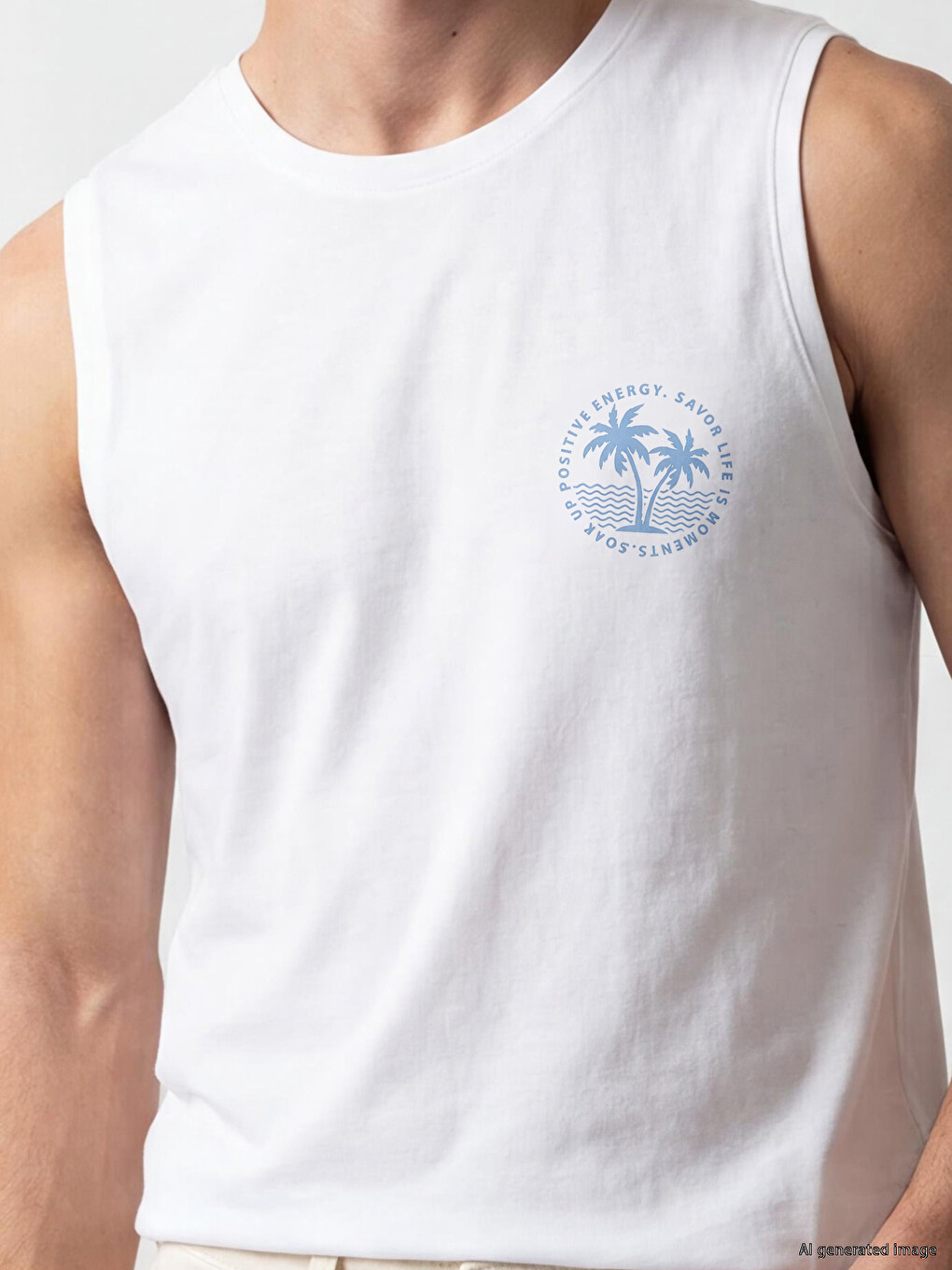 Crew Neck Standard Fit Printed Men's T-shirt-2