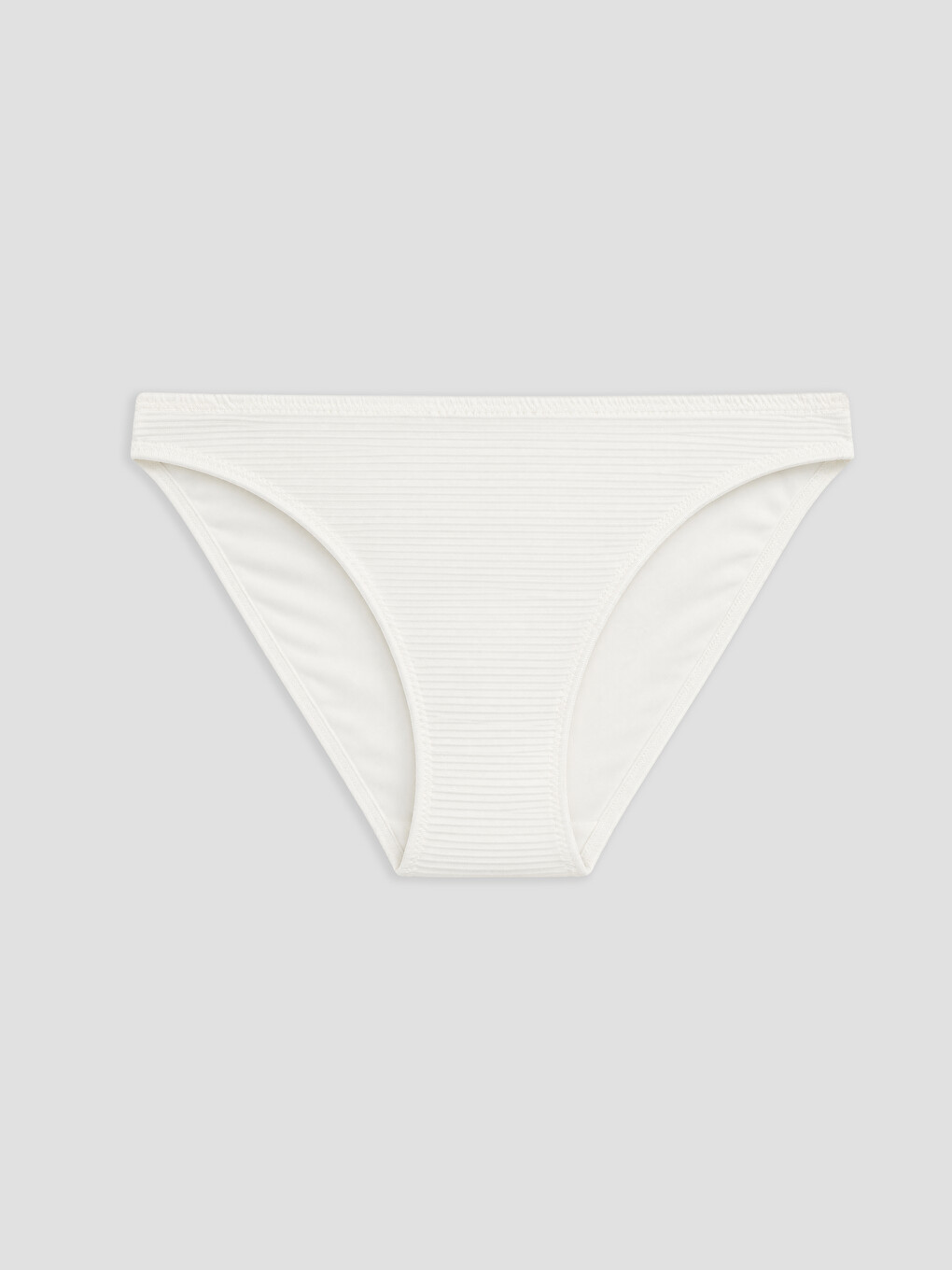 Ekru Çizgili Kadın Bikini Altı