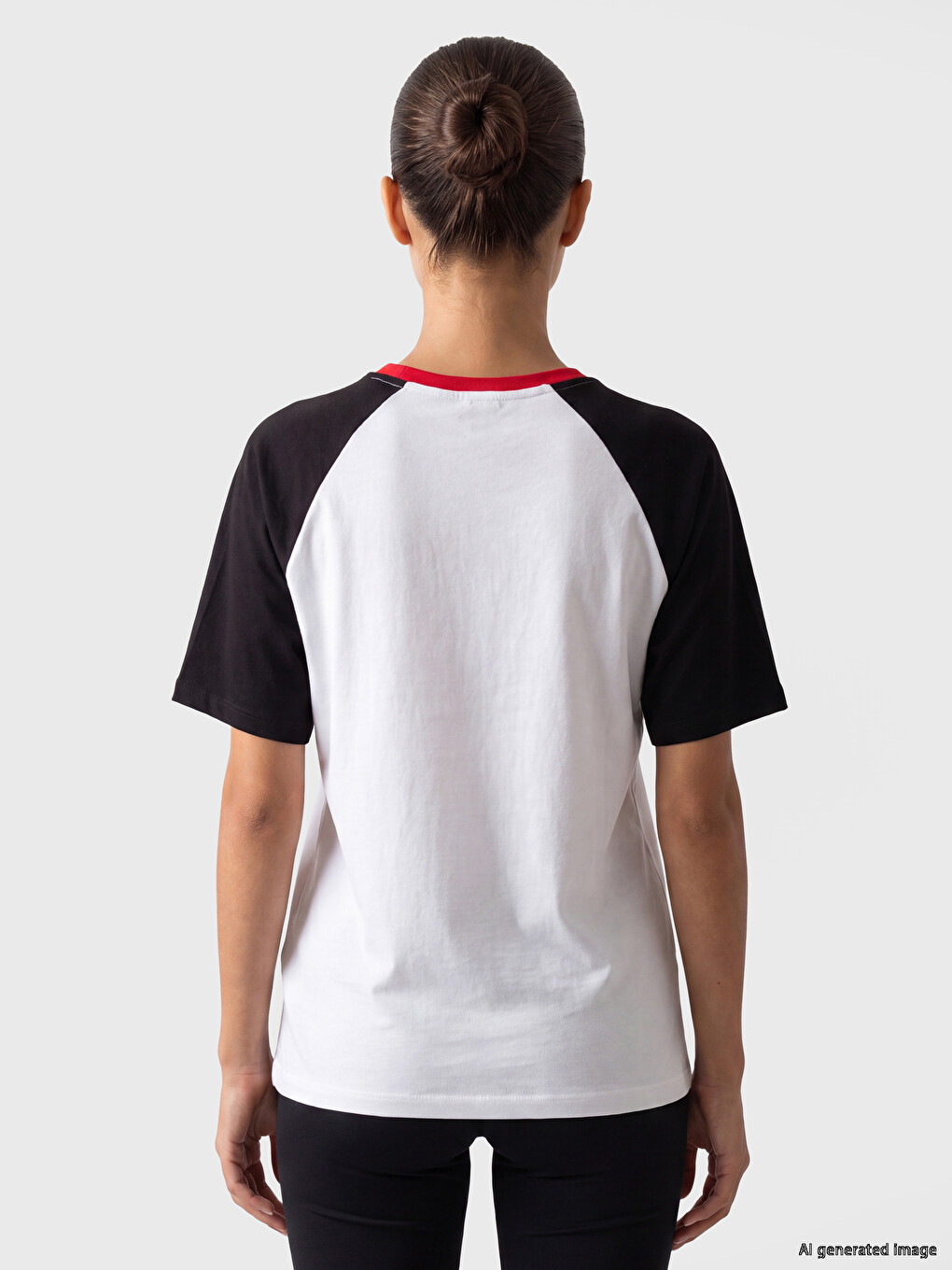 Crew Neck Iraq Printed Women's Sport T-shirt-3