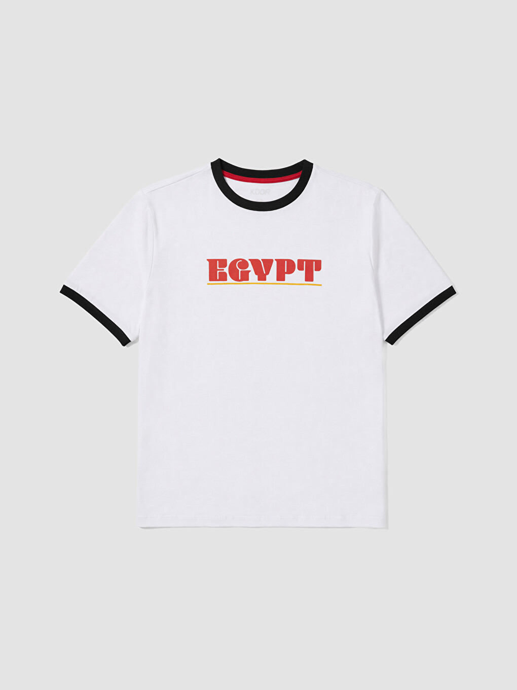 Beyaz Mısır Baskılı Oversize Kadın Spor Tişört