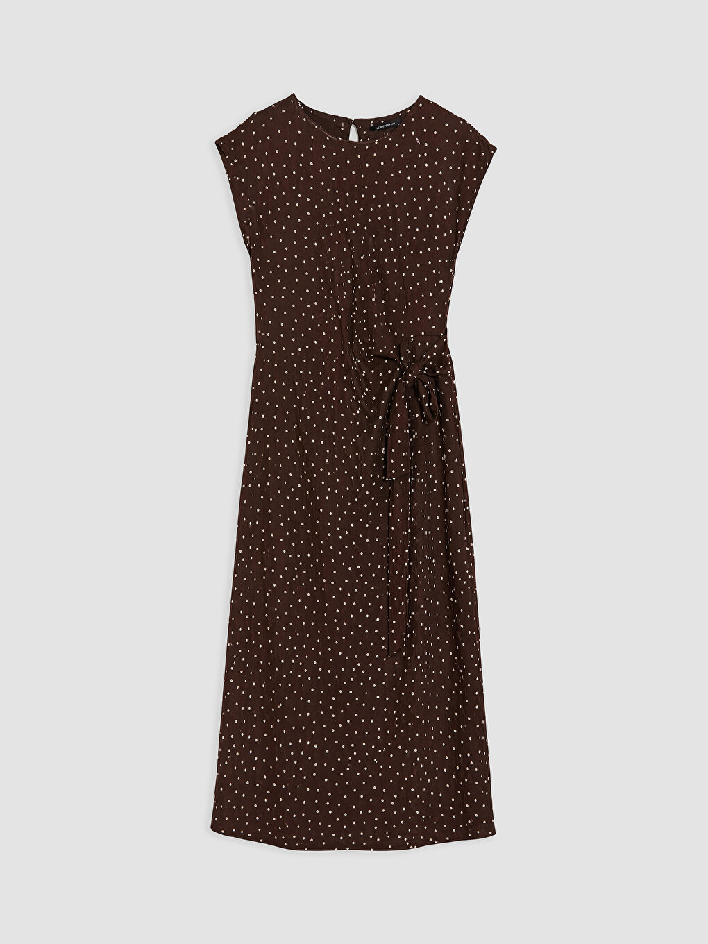 Polka Dot Fitted Waist Dress-3
