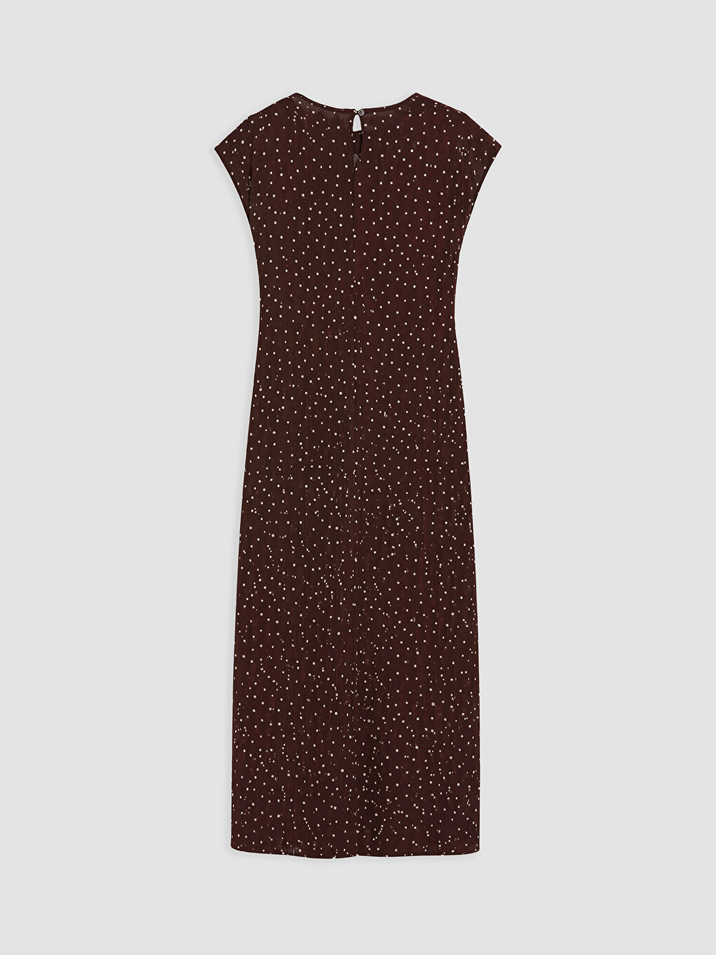 Polka Dot Fitted Waist Dress-4