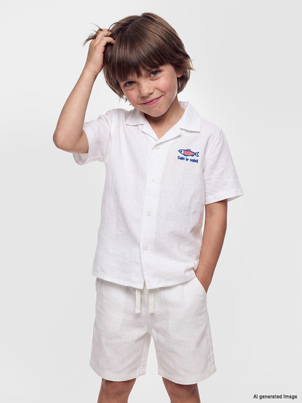 Embroidered Boys' Shirt