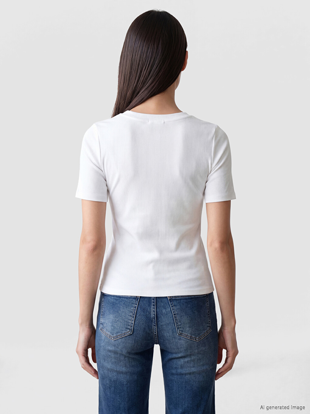 V Neck Women's T-shirt-3