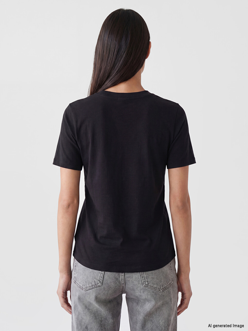 V Neck Women's T-shirt-2