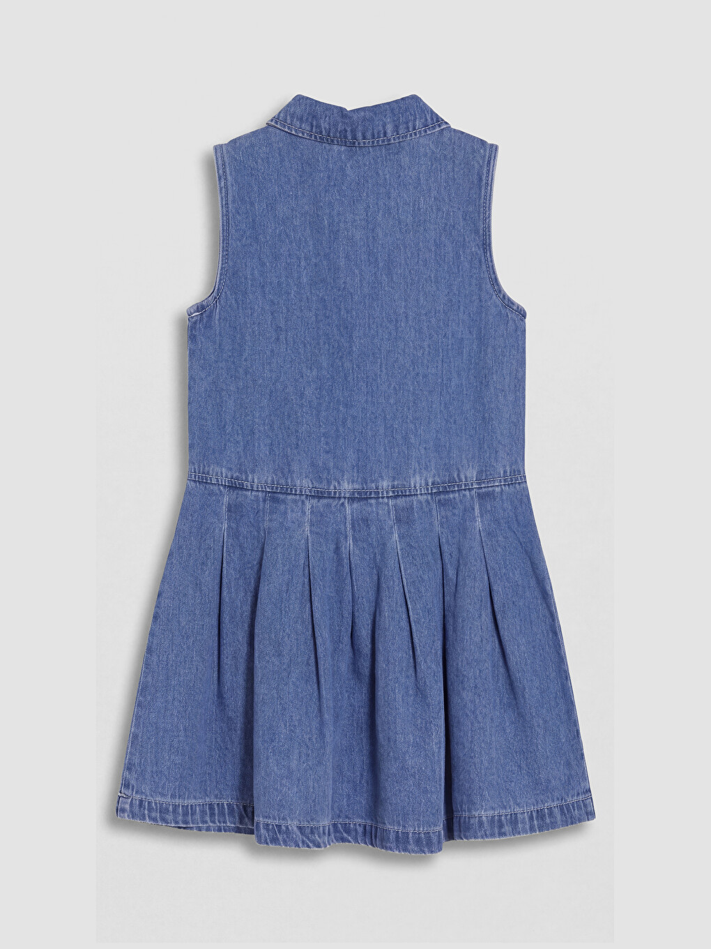 Collared Neck Embroidered Girls' Dress-2