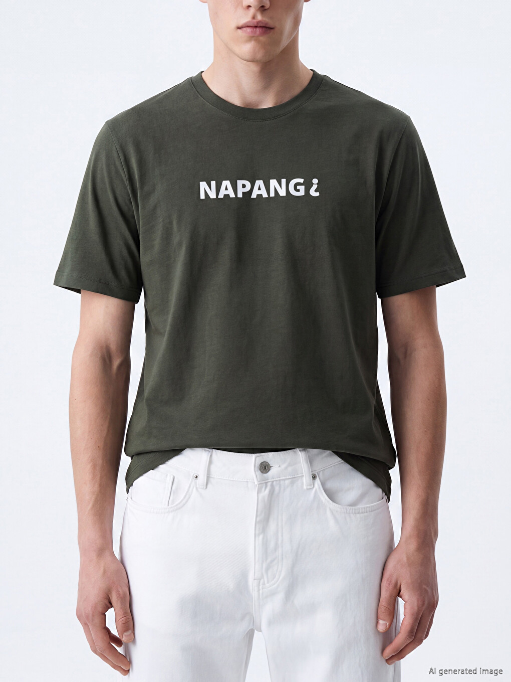 Crew Neck Cyprus Slogan Printed Men's T-shirt-2