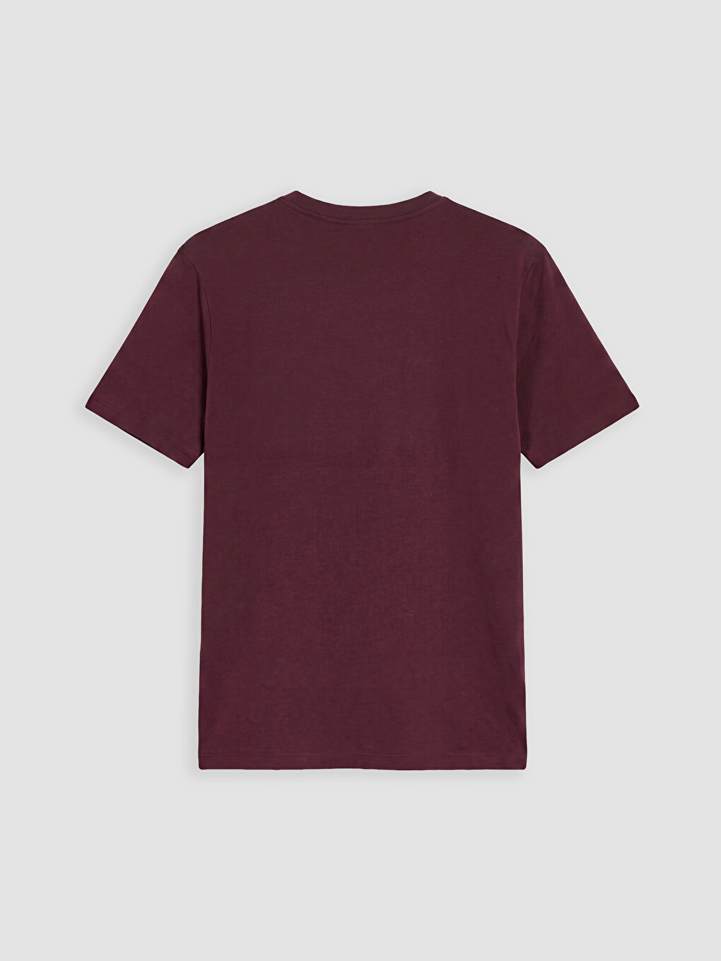 Bordo Bisiklet Yaka Kıbrıs Slogan Baskılı Erkek Tişört-2