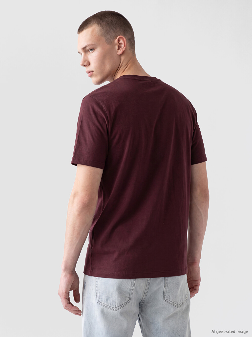 Crew Neck Cyprus Slogan Printed Men's T-shirt-3