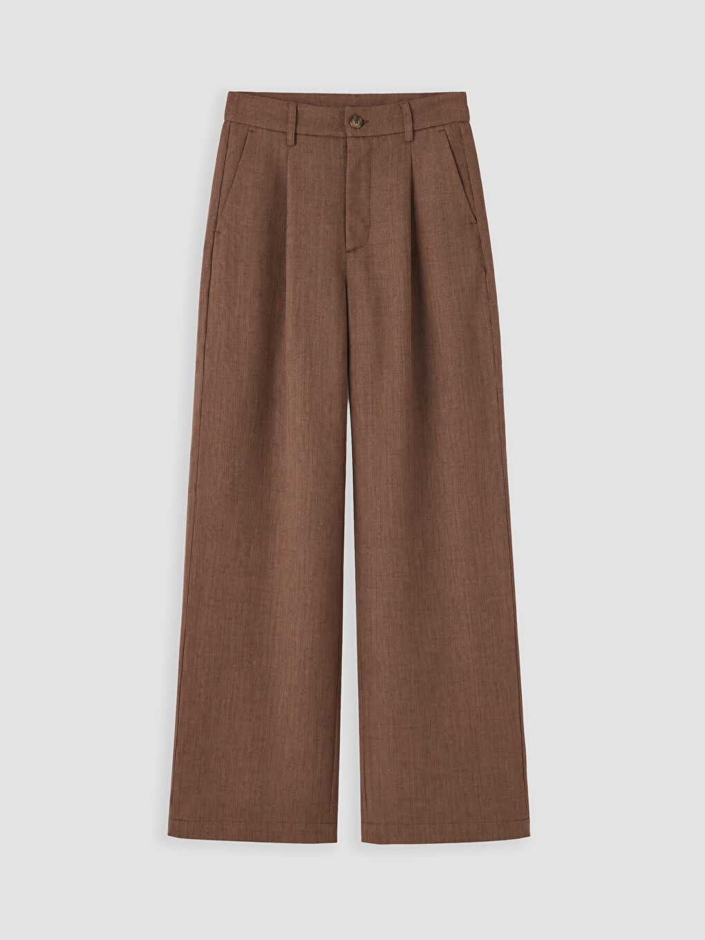 Woman Brown Tailored Trousers-4