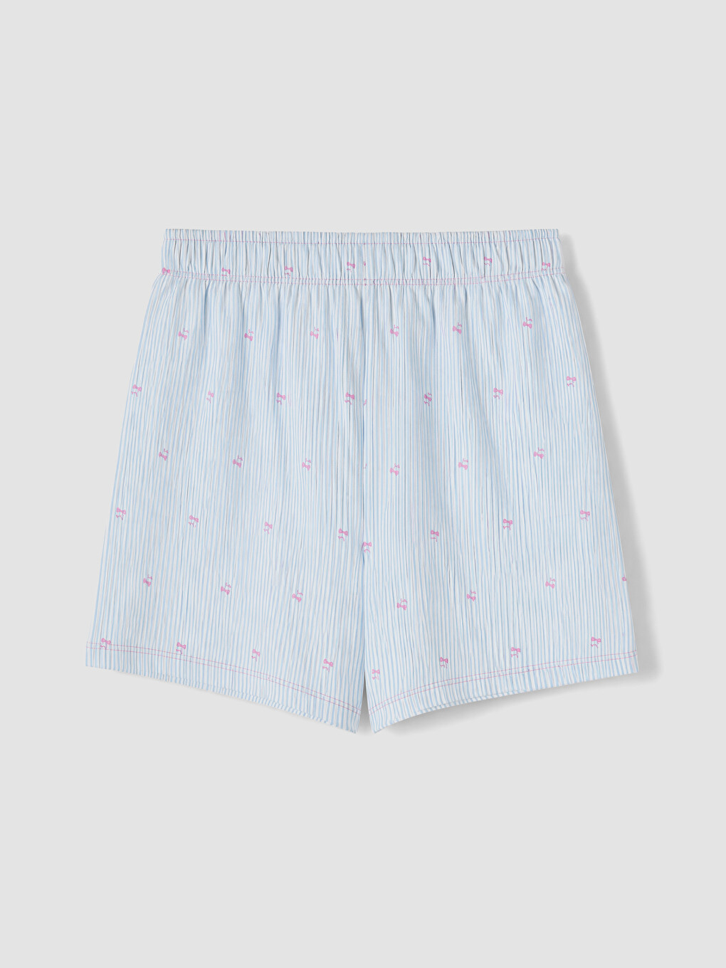 Ekru Gömlek Yaka Kız Çocuk Şortlu Pijama Takımı-4