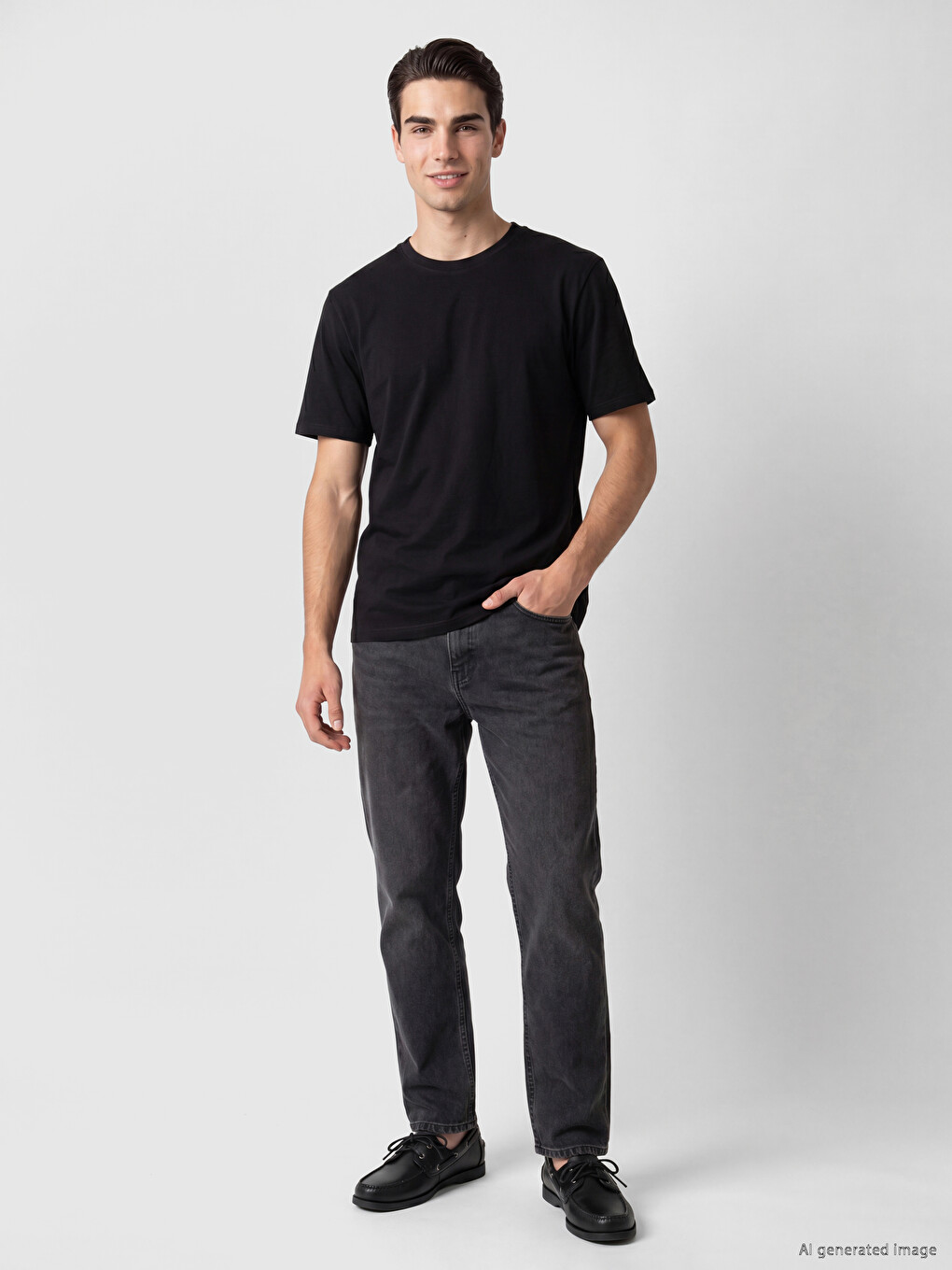 T-shirt Noir Homme-1