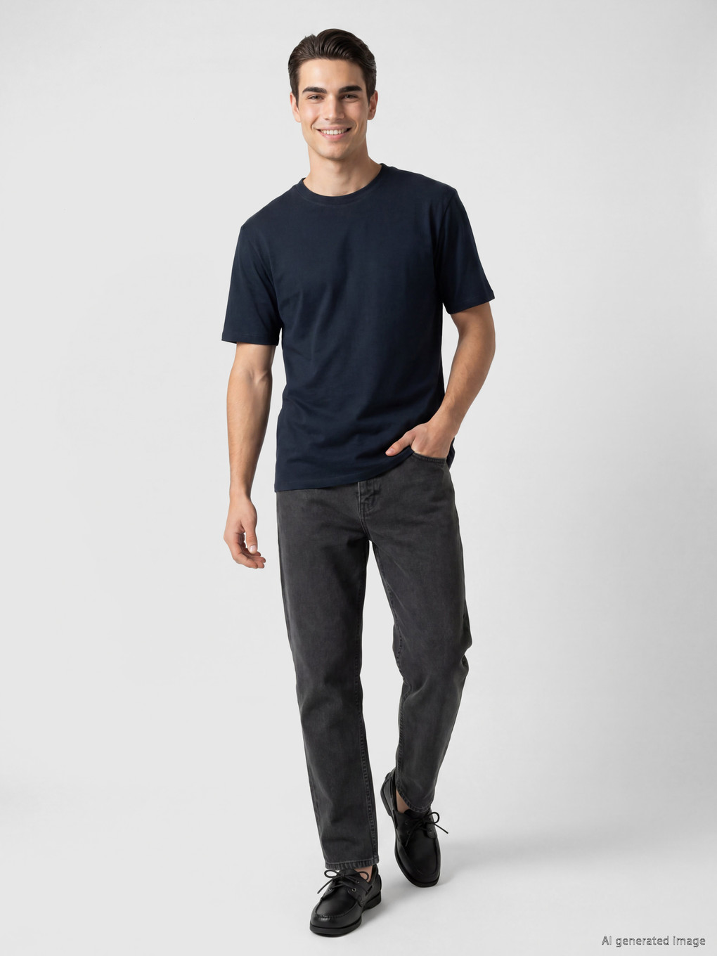 Crew Neck Men's T-shirt-1