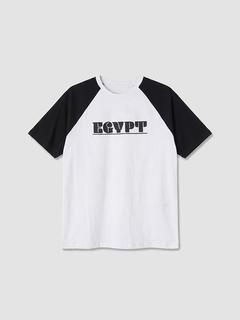 Beyaz Mısır Baskılı Oversize Kadın Spor Tişört