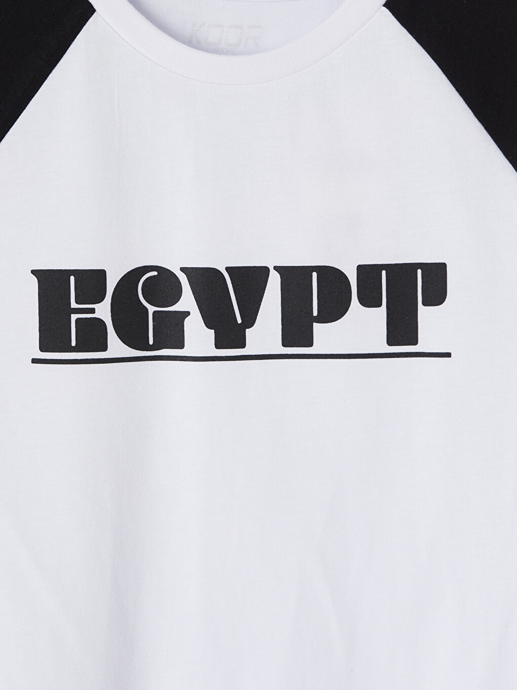 Beyaz Mısır Baskılı Oversize Kadın Spor Tişört-1