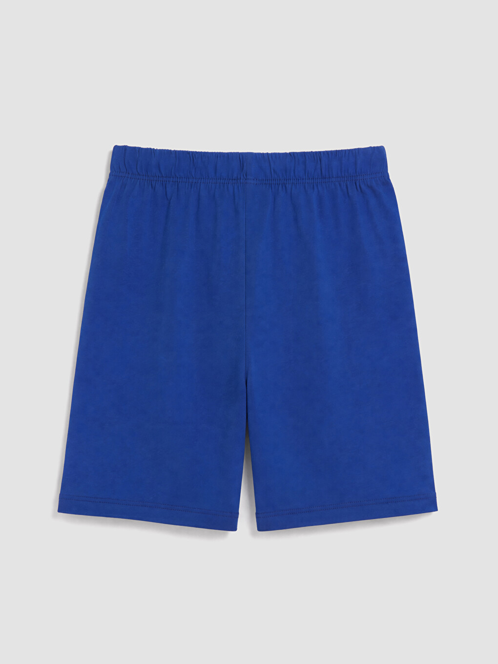 Mavi Araba Baskılı Erkek Çocuk Pijama Şort-1