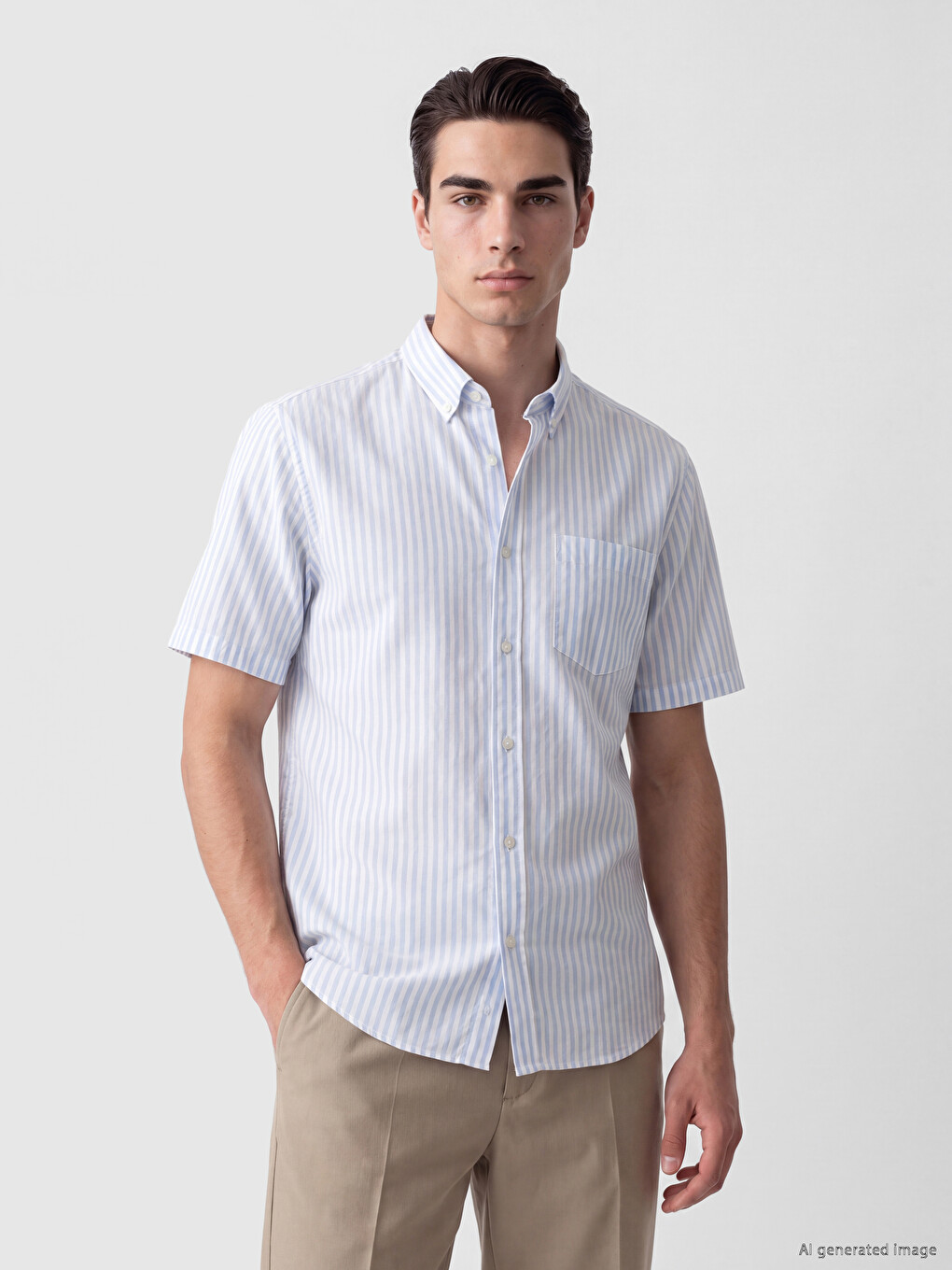 Man Blue Shirt