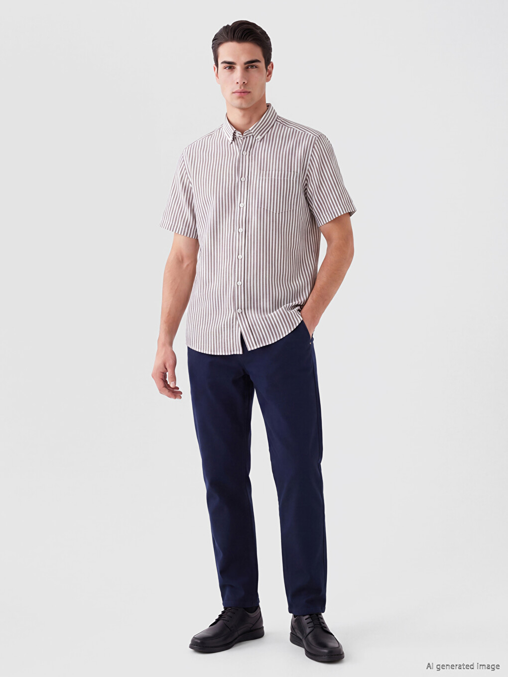 Man Brown Shirt-1