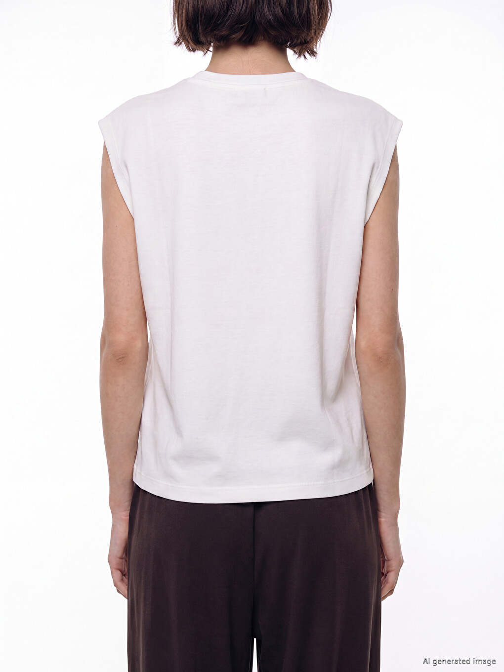 Crew Neck Soft Touch Women's Tank Top-3