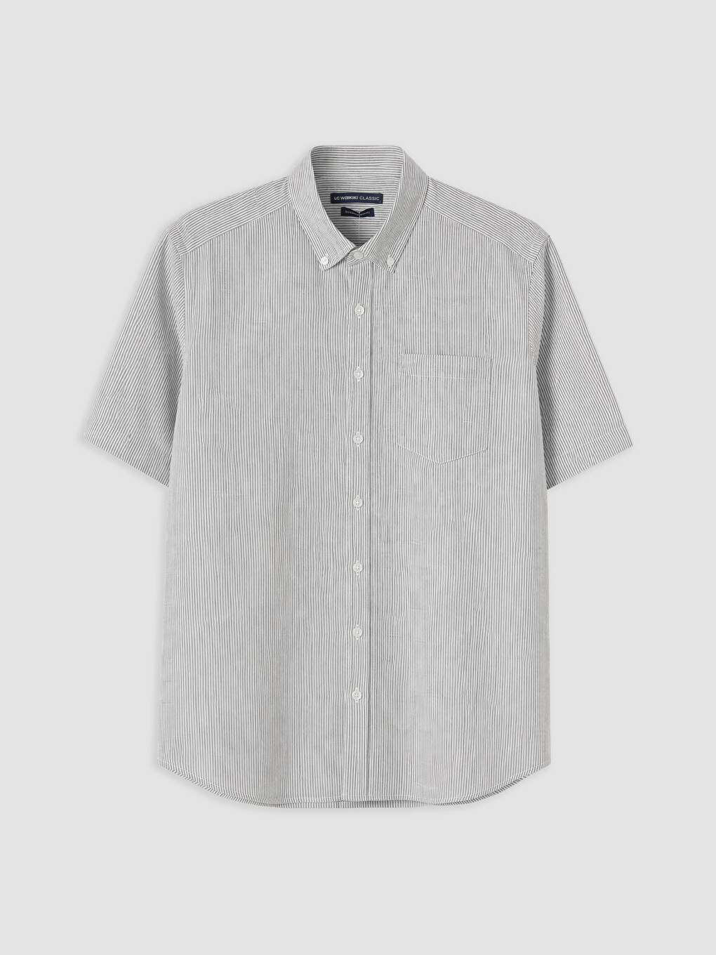 Standard Fit Striped Oxford Men's Shirt-3
