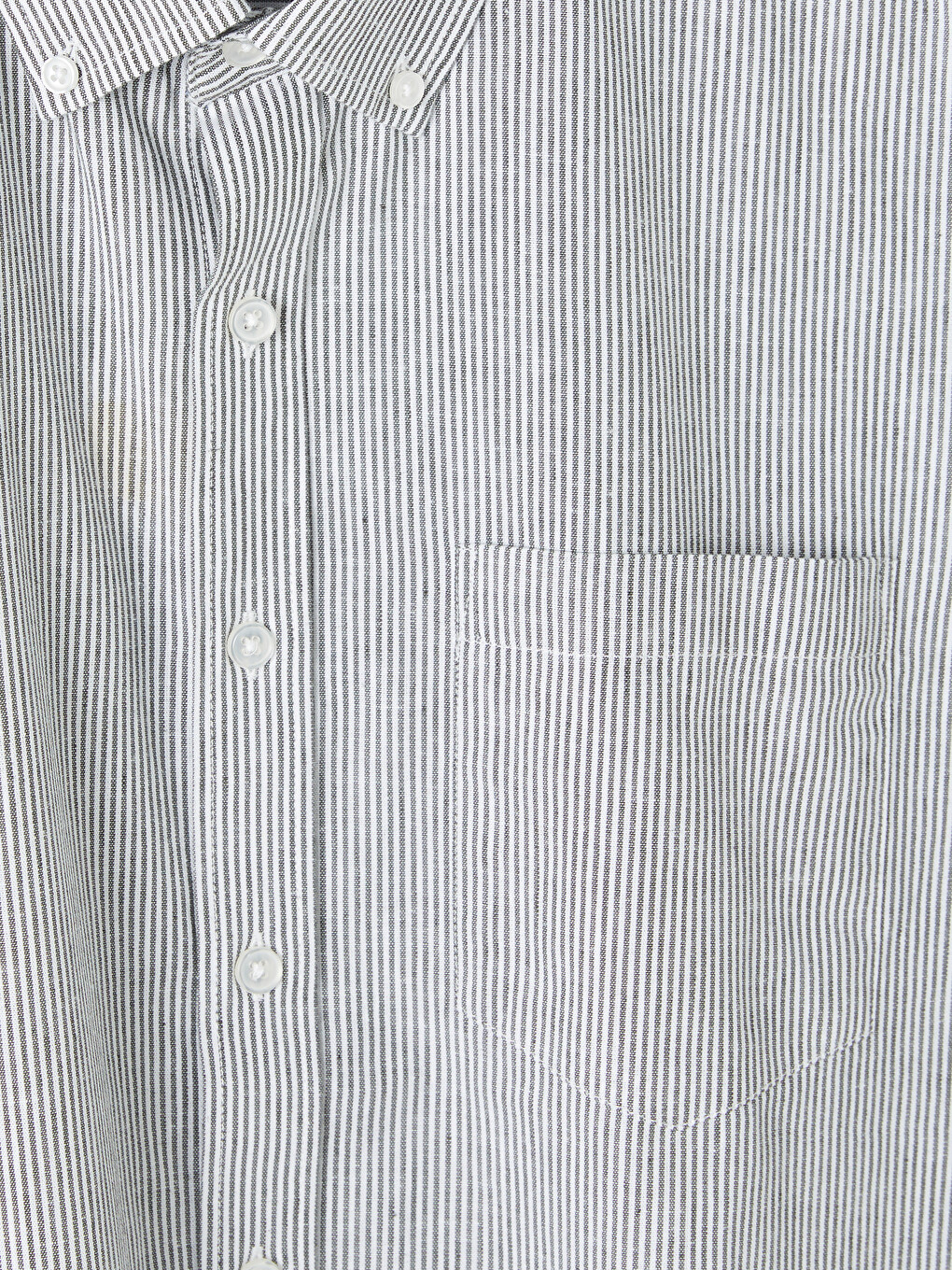 Standard Fit Striped Oxford Men's Shirt-5