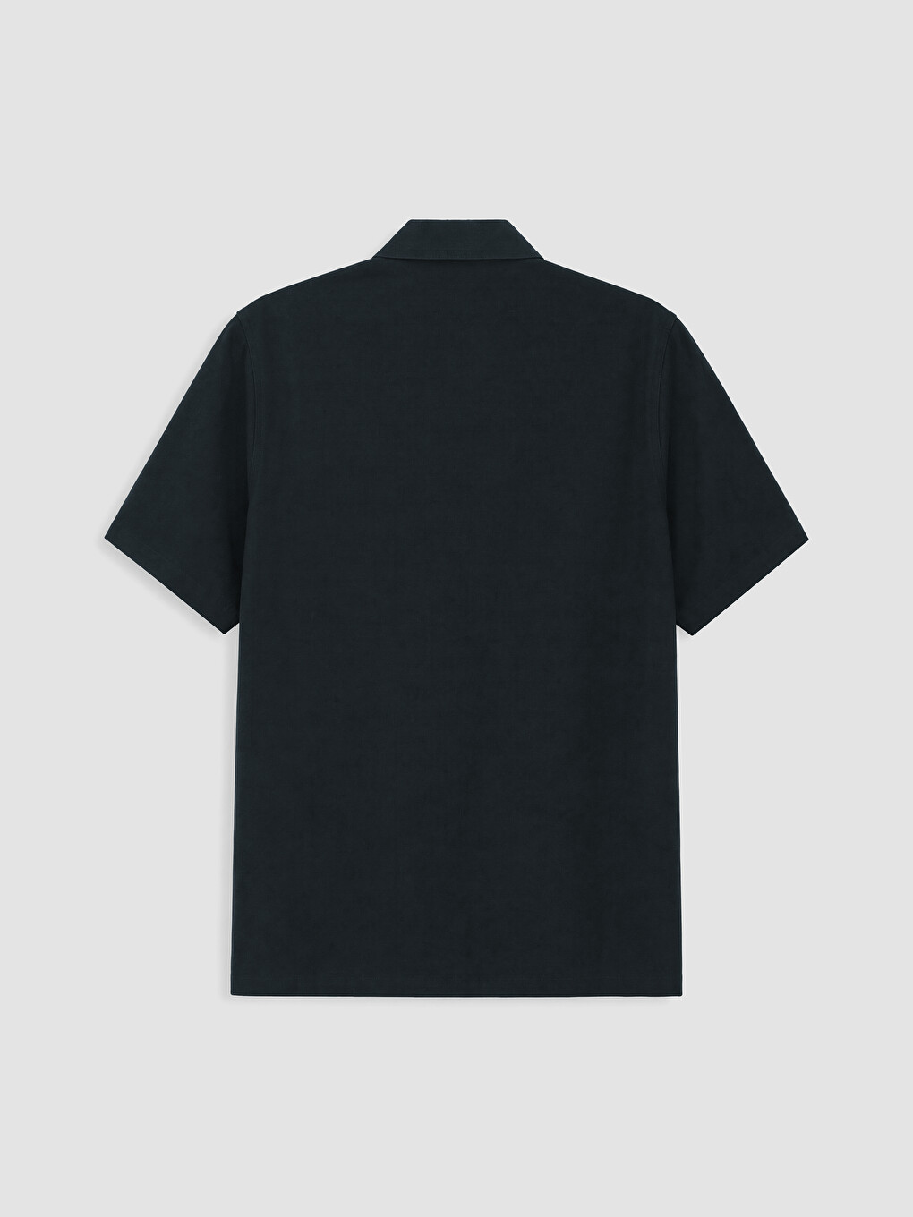 Siyah Regular Fit Erkek Gömlek-2