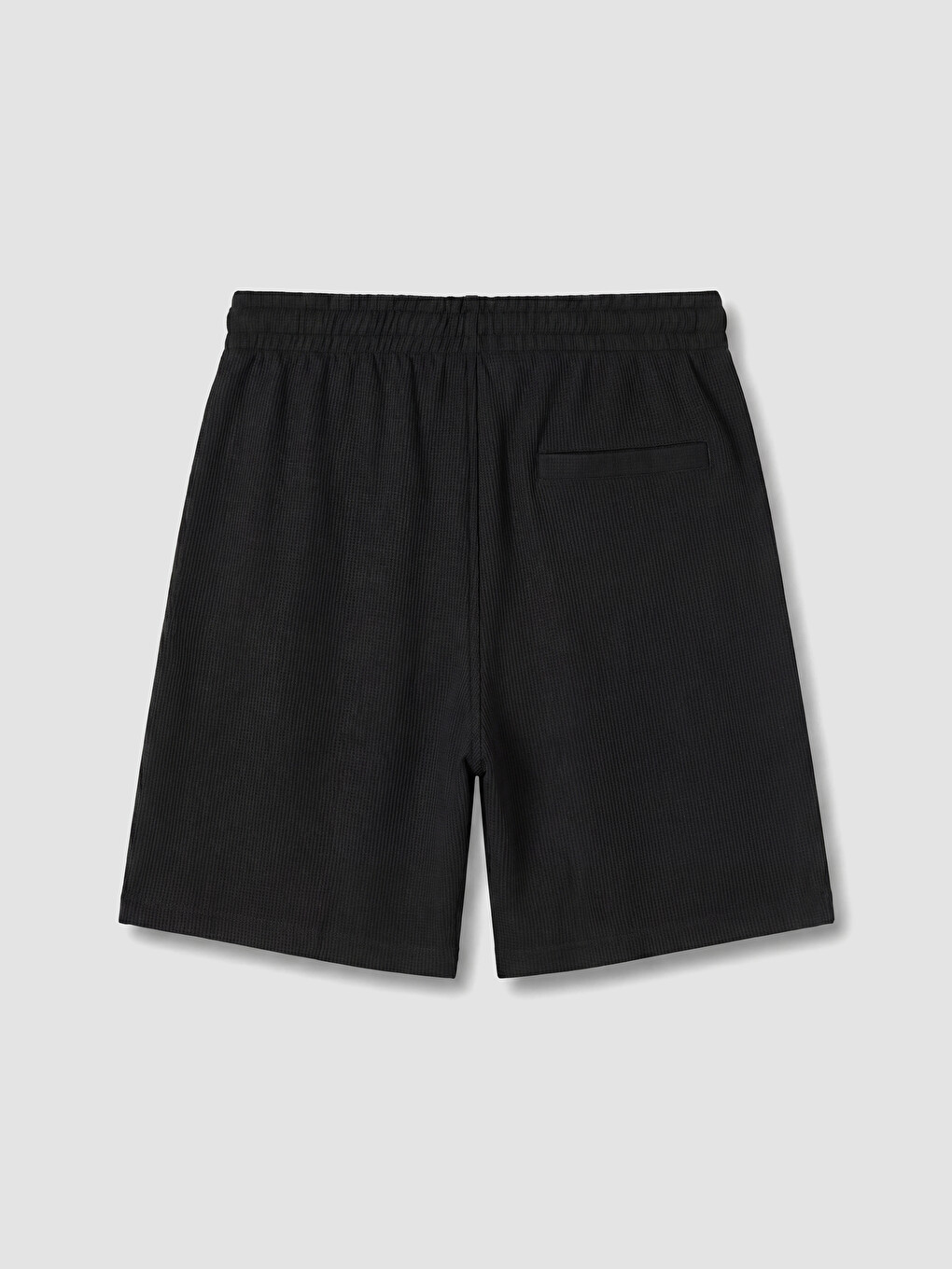 Siyah Regular Fit Erkek Şort-1