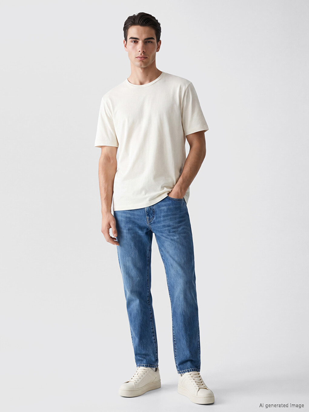 Crew Neck Jersey Men's T-shirt-1