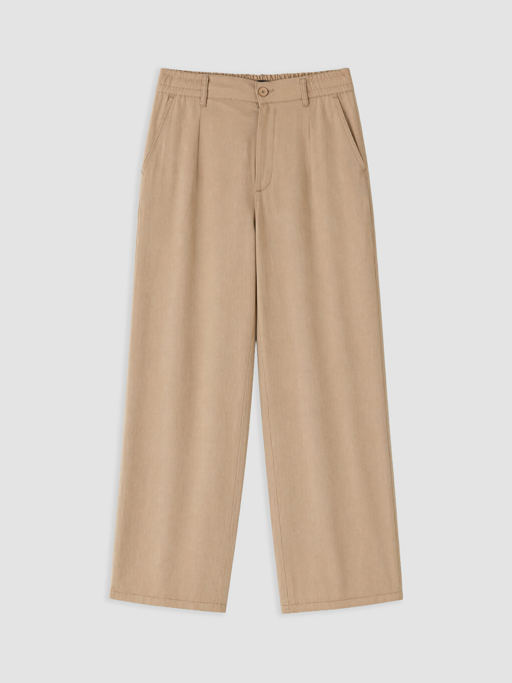 Bej Relax Fit Erkek Pantolon-4