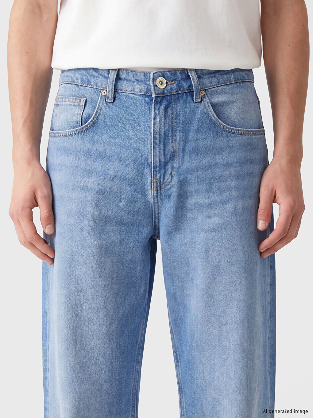 İndigo 710 Loose Fit Erkek Jean Pantolon-1