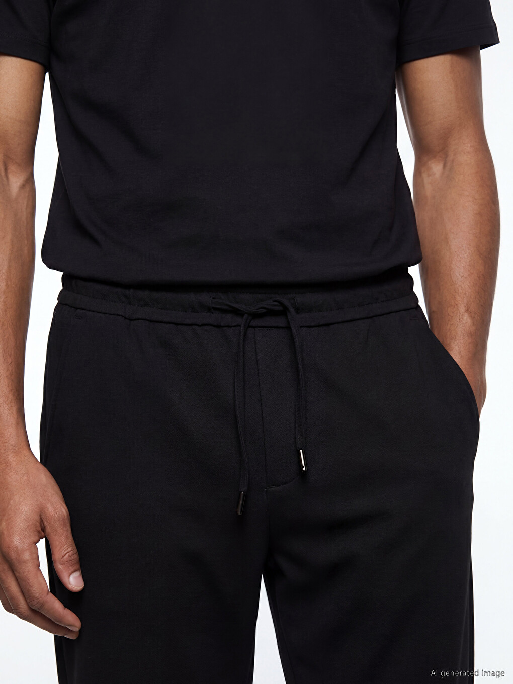 Siyah Regular Fit Erkek Pantolon-2