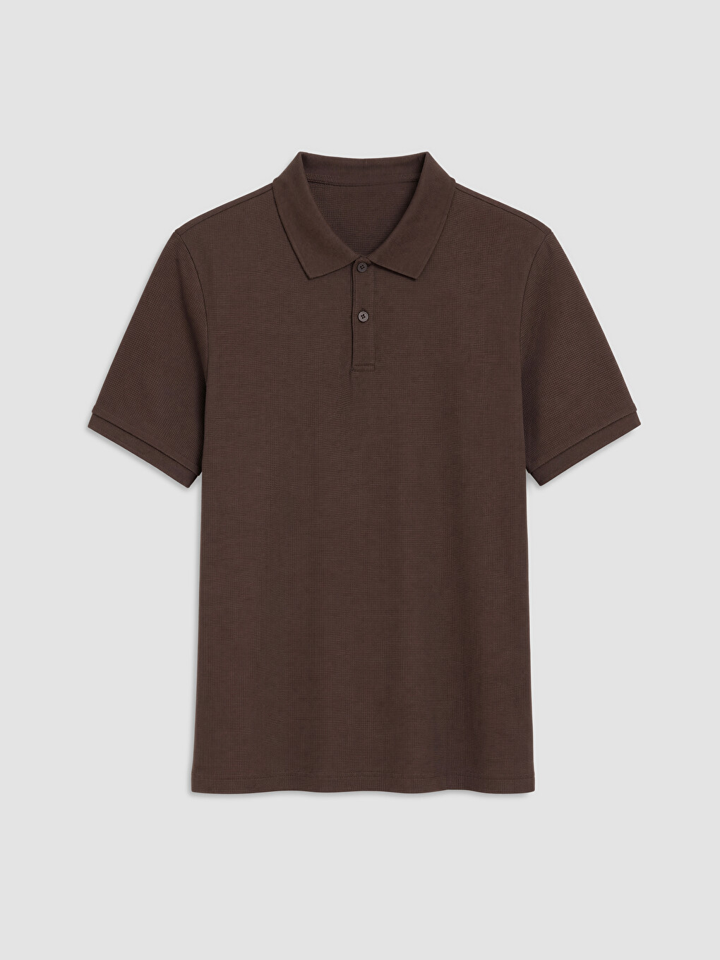 Kahverengi Polo Yaka Erkek Tişört