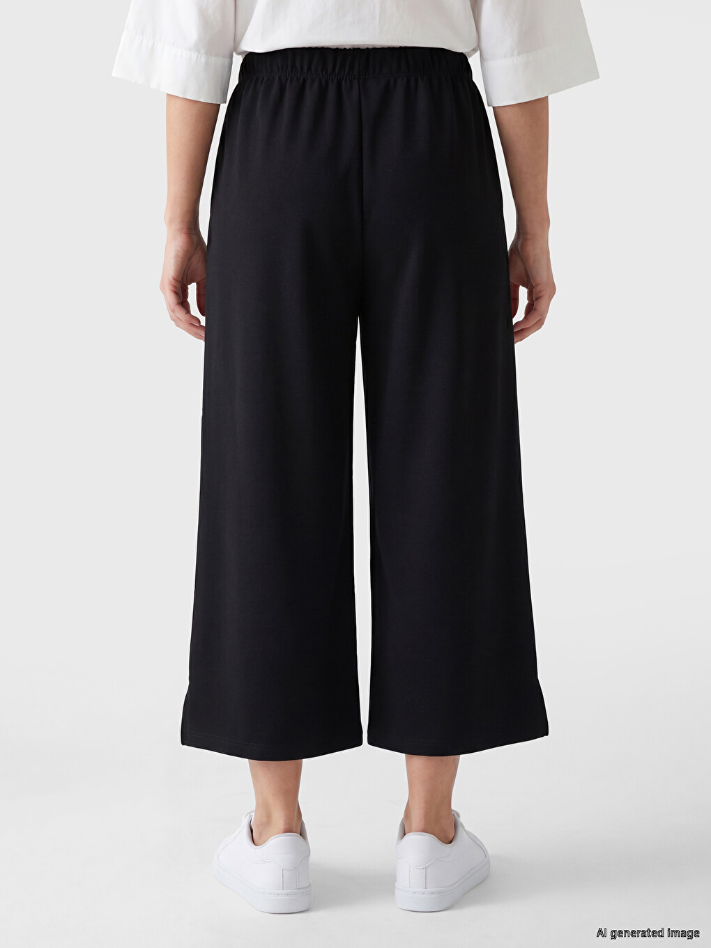 Elastic Waist Women's Capri-3